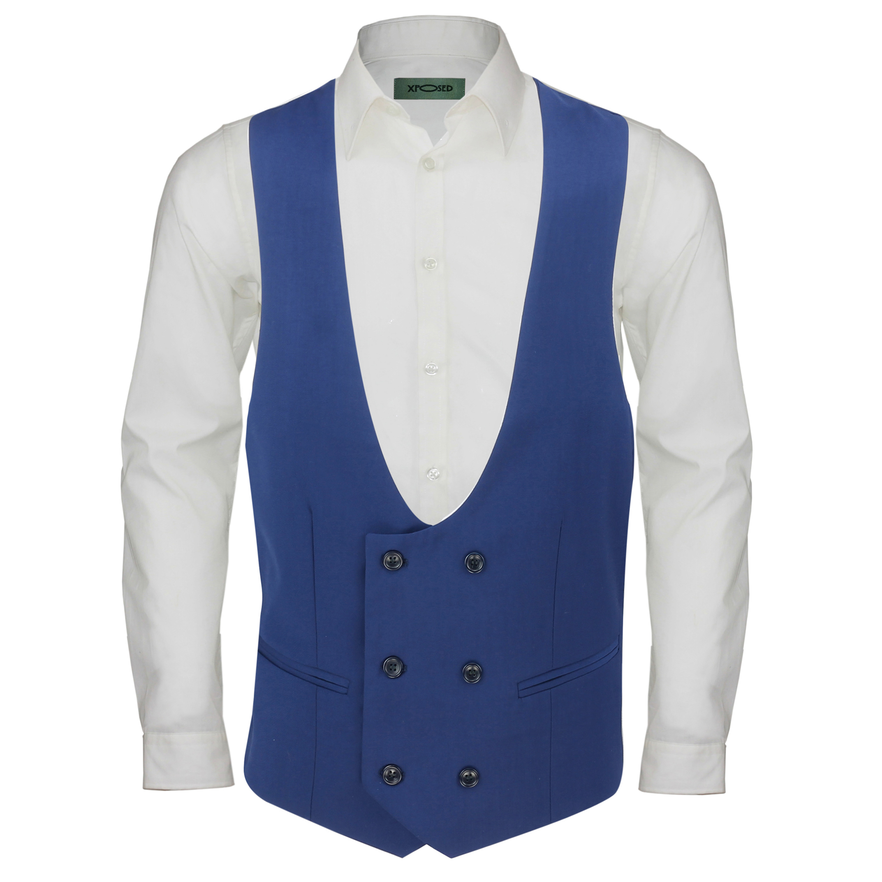 U shaped 2025 waistcoat tuxedo